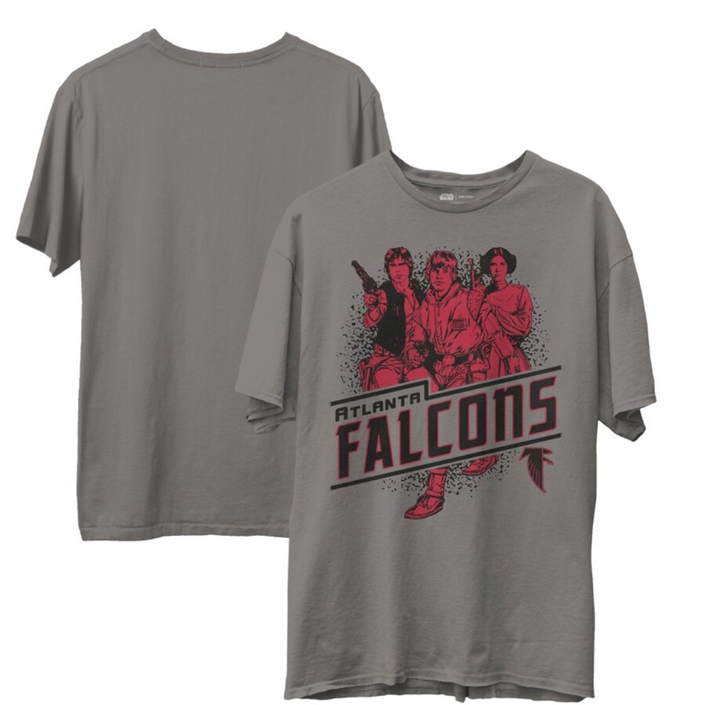 Junk Food Clothing NFL Collab Star Wars Atlanta FalconGraphic Tee - NWT size M